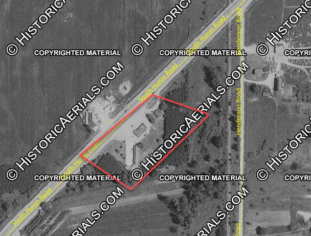 Jimmie Wales Bar & Motel - 1973 Aerial (newer photo)